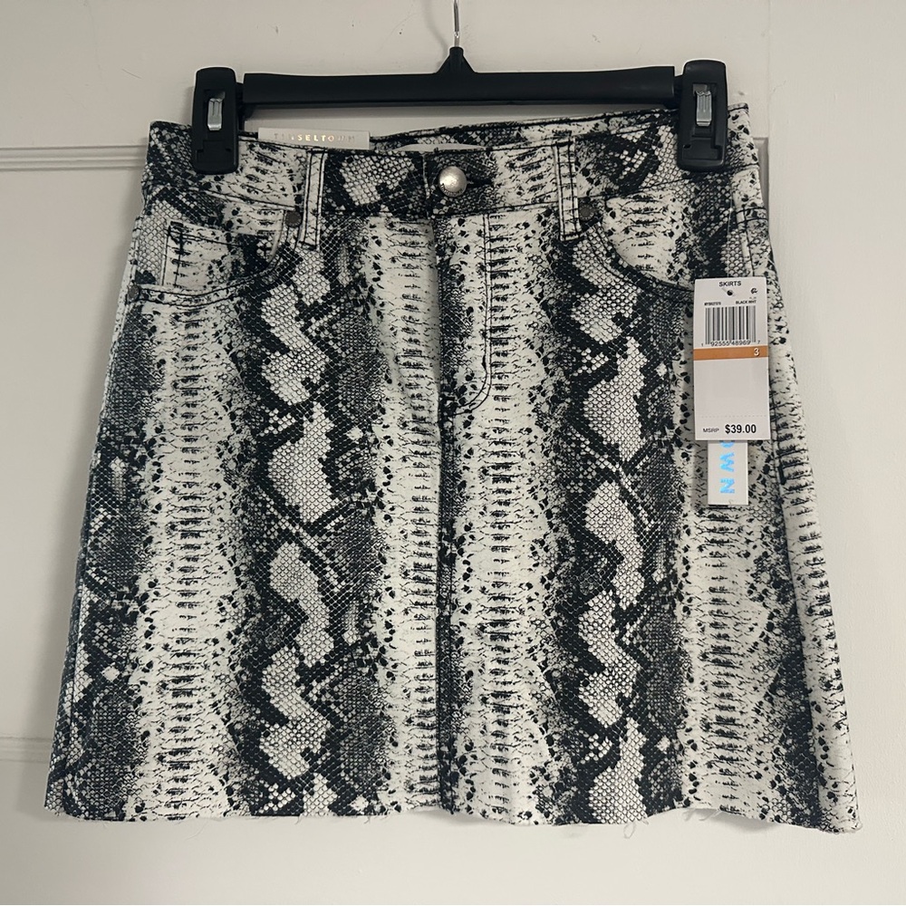 Snake Print Skirt